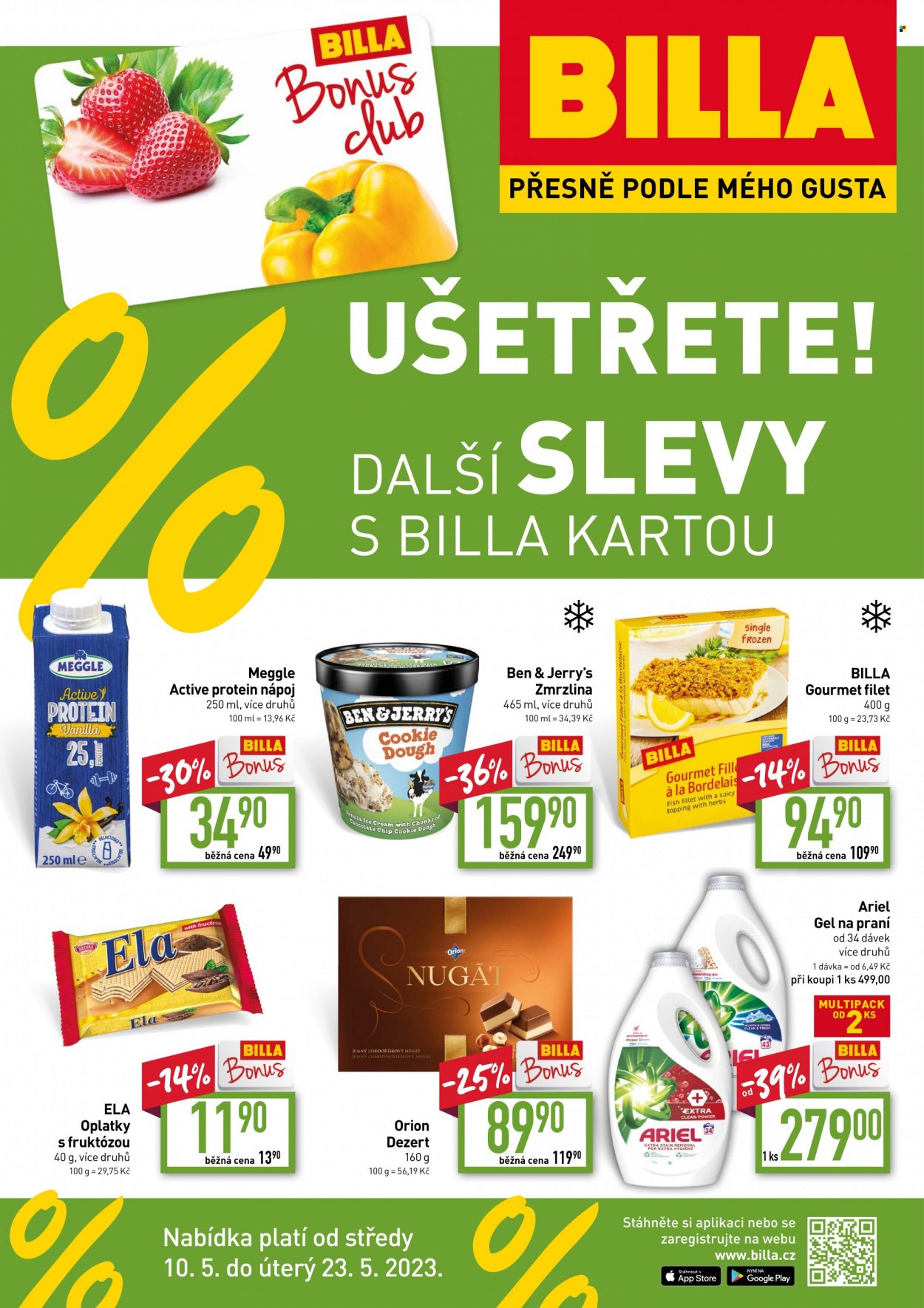 Leták BILLA - 10.5.2023 - 23.5.2023. Strana 1