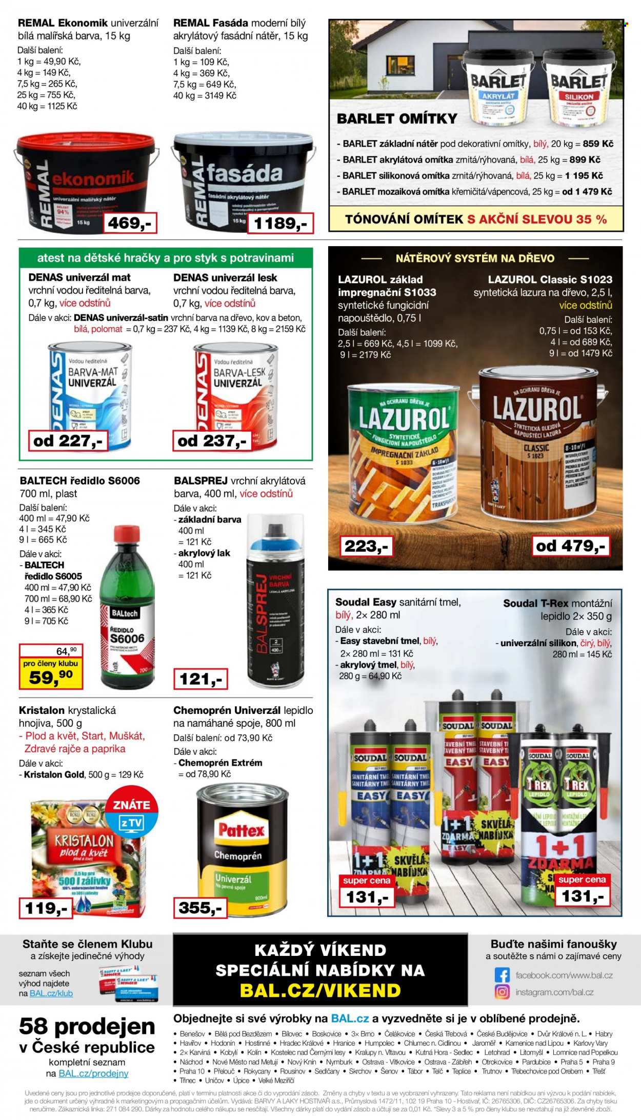Leták Barvy a laky drogerie - 9.5.2023 - 4.6.2023 - Produkty v akci - Nivea, toaletní papír, kapesníky, Harmony, papírové kapesníky, Linteo, kuchyňské utěrky, Vileda, Bref, čistící prostředek, dezinfekce, Savo, čistič wc, WC blok, WC gel, dezinfekční prostředek, prací prostředek, Ariel, tekutý prací prostředek, prací gel, Bonux, Jar, sprchový gel, mýdlo, tuhé mýdlo, Alpa, mop. Strana 1.