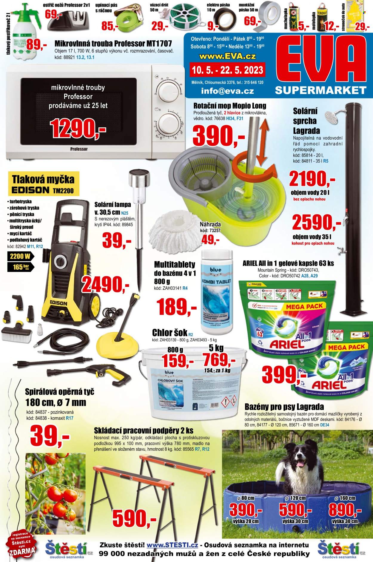 Leták EVA supermarket - 10.5.2023 - 22.5.2023. Strana 1