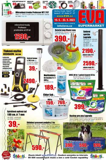 Leták EVA supermarket - 10.5.2023 - 22.5.2023.