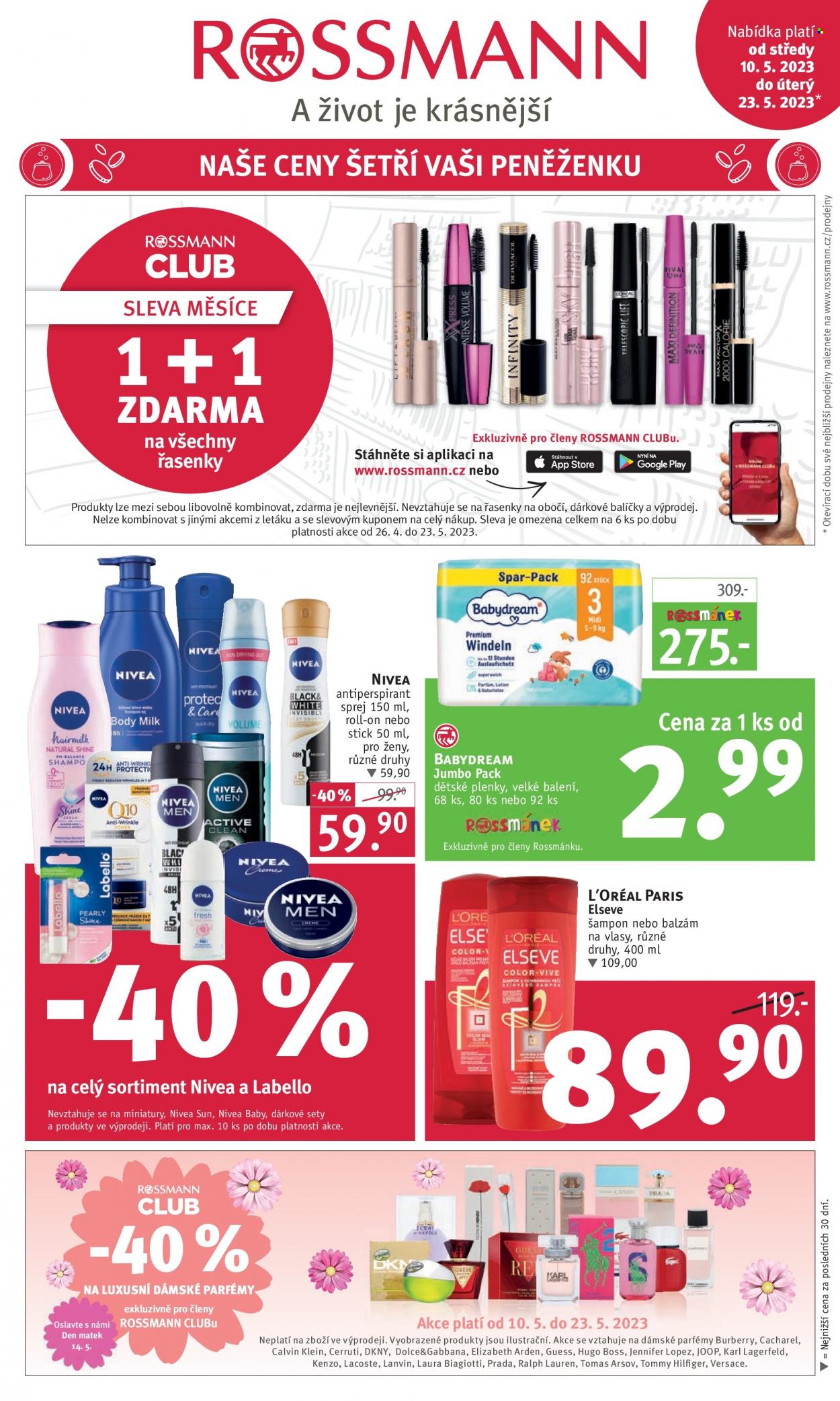 Leták ROSSMANN - 10.5.2023 - 23.5.2023. Strana 1