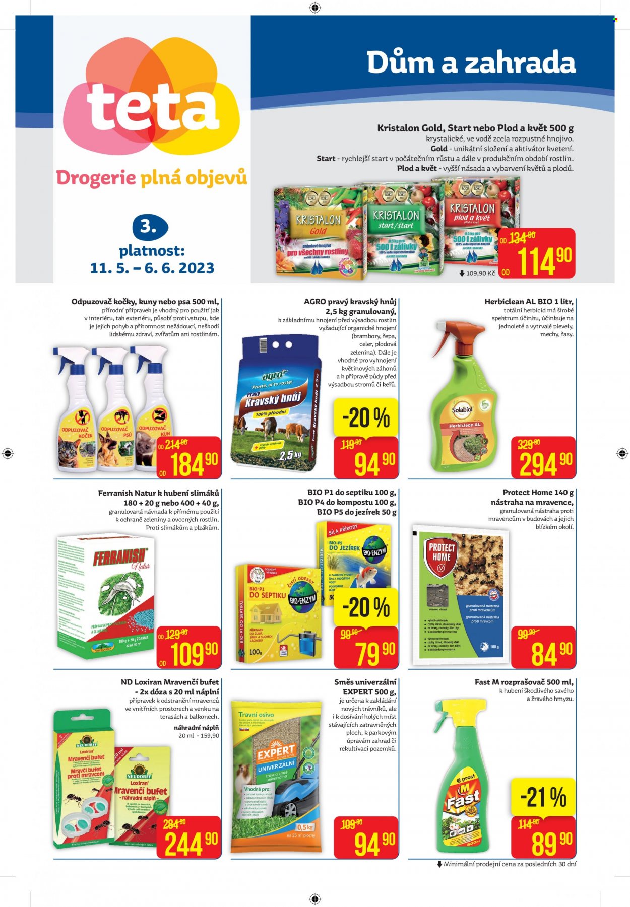 Leták Teta drogerie - 11.5.2023 - 6.6.2023. Strana 1