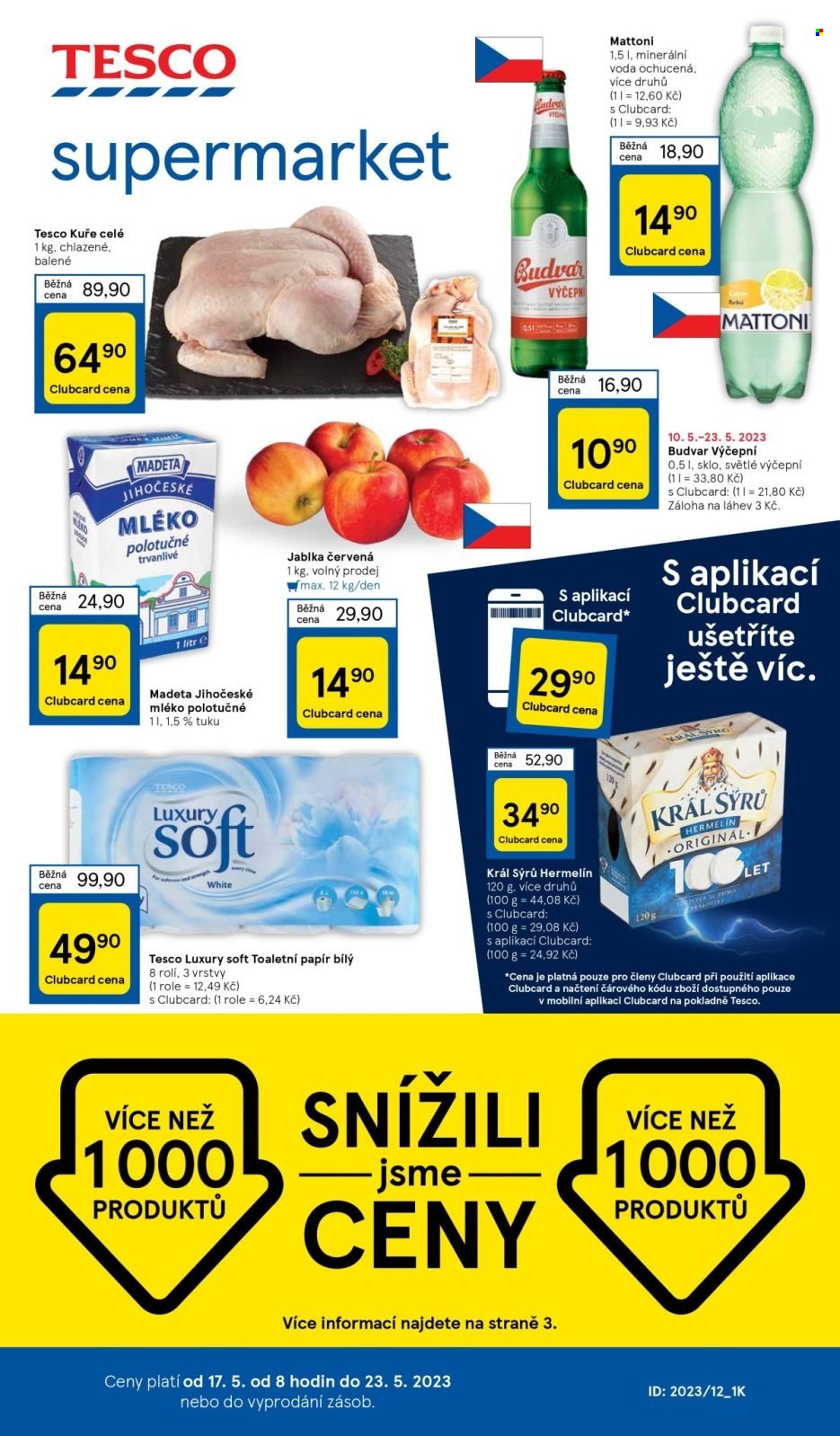 Leták TESCO supermarket - 17.5.2023 - 23.5.2023. Strana 1