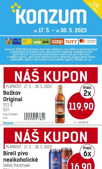 Leták Konzum - 17.5.2023 - 30.5.2023.