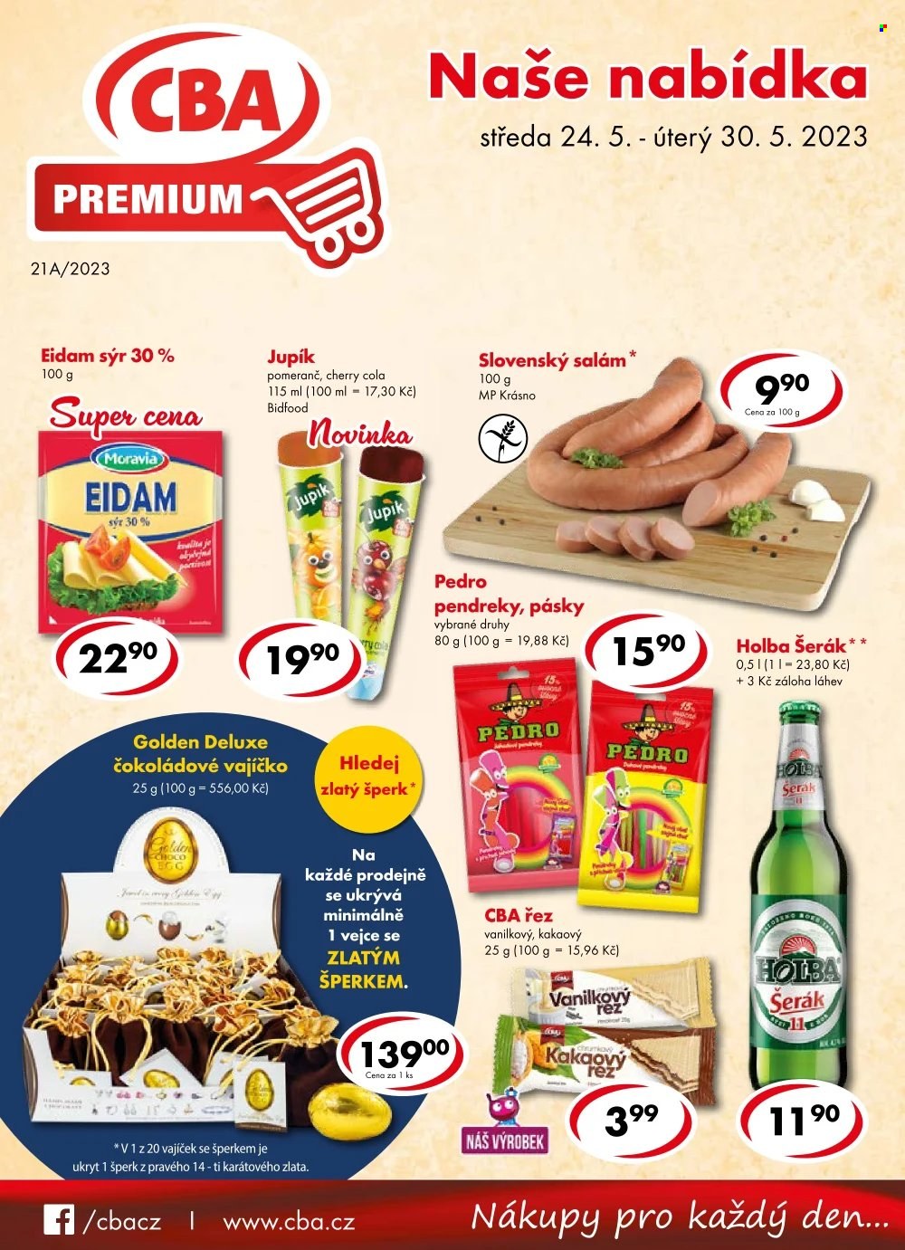 Leták CBA Premium - 24.5.2023 - 30.5.2023. Strana 1