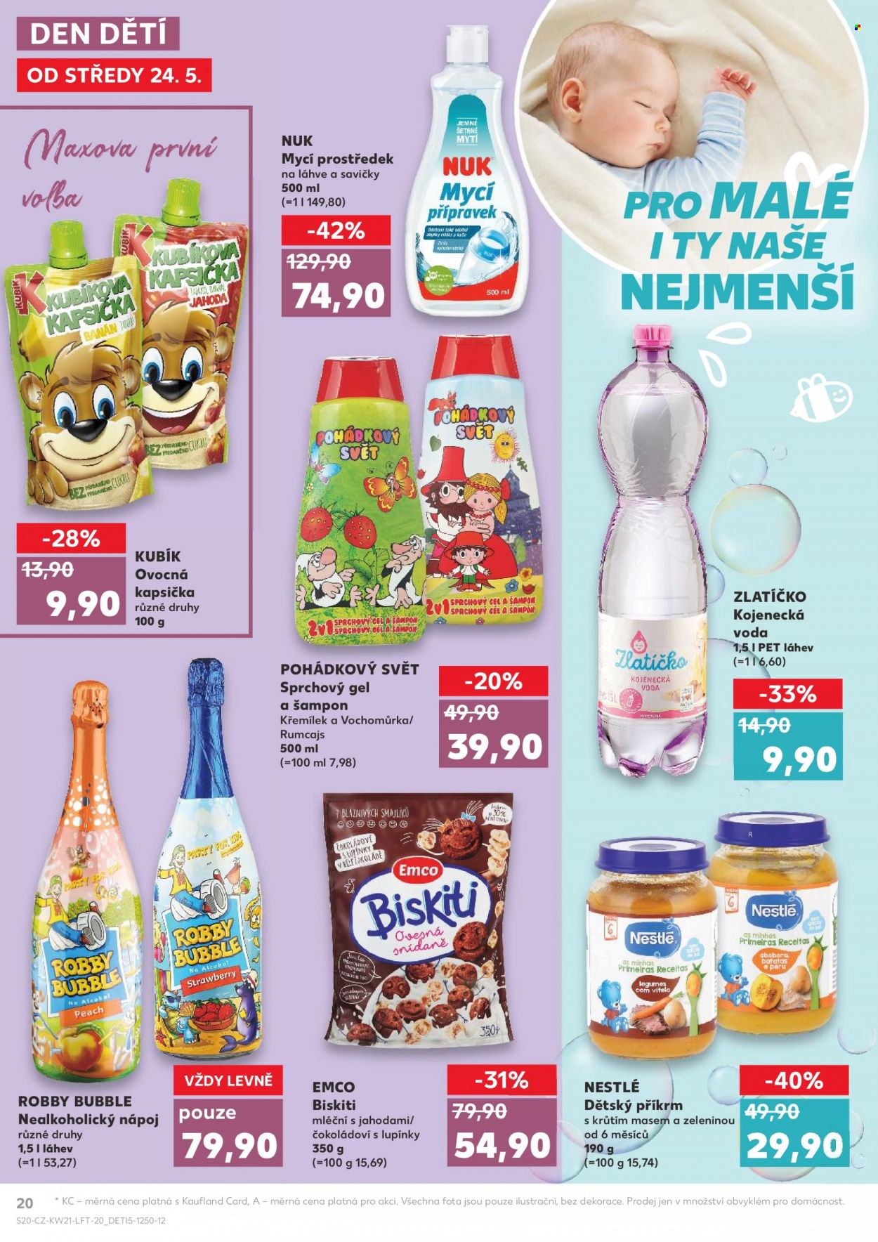 Leták Kaufland - 24.5.2023 - 30.5.2023 - Produkty v akci - eidam, polotvrdý sýr, sýr, banány, Bivoj, šunka, šunka nejvyšší jakosti, vepřová panenka, čokoládová tyčinka, Kinder, mléko, plnotučné mléko, trvanlivé mléko, káva, Segafredo, zrnková káva, alkohol, Nicolaus, vodka. Strana 1.