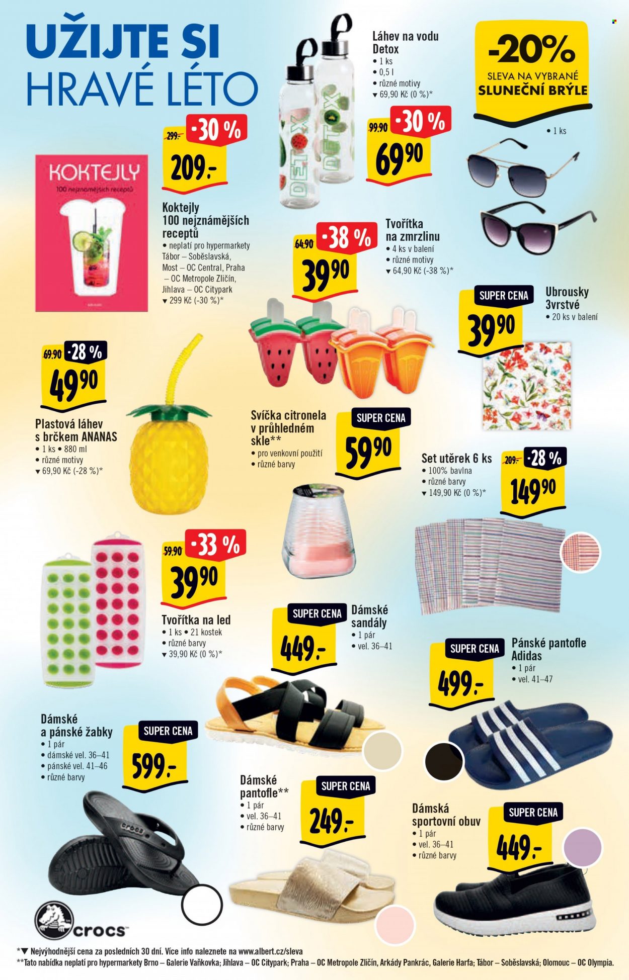 Leták Albert Hypermarket - 24.5.2023 - 6.6.2023 - Produkty v akci - Birell, nealkoholické pivo, nealkoholický nápoj, Carte d'Or, zmrzlina, Algida, Magnum, nanuk, nafukovací plovadlo, Coca-Cola, colový nápoj, limonáda, nafukovací kruh, boty, dámská obuv, pánská obuv. Strana 1.