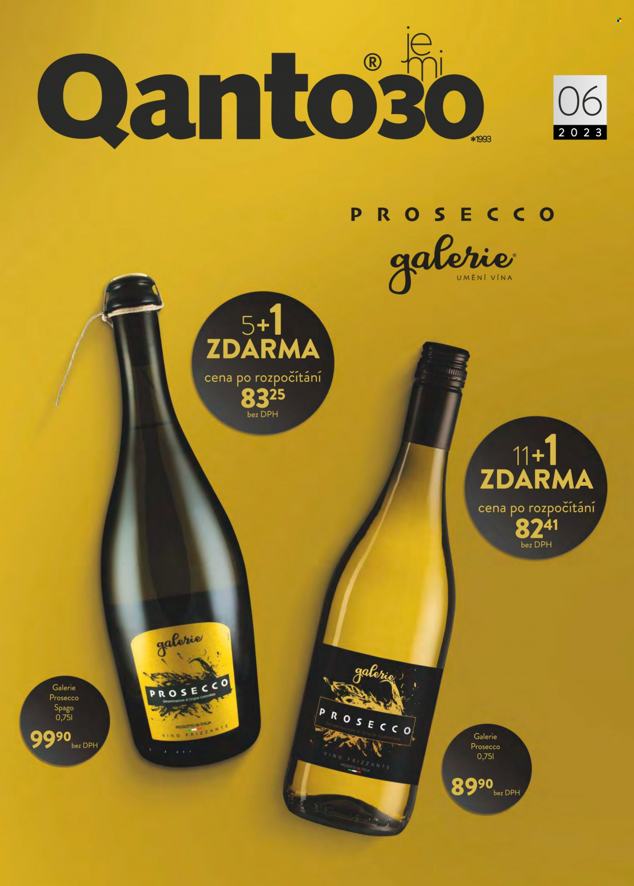 thumbnail - Leták Astur & Qanto velkoobchod - 1.6.2023 - 30.6.2023 - Produkty v akci - alkohol, Prosecco, víno, Frizzante, šumivé víno, perlivé víno. Strana 1.