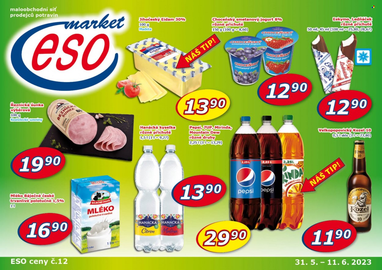 Leták ESO MARKET - 31.5.2023 - 11.6.2023. Strana 1