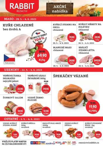 Leták RABBIT řeznictví - 29.5.2023 - 4.6.2023.