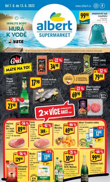 Leták Albert Supermarket - 7.6.2023 - 13.6.2023.
