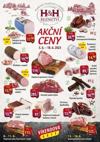 Leták Řeznictví H&H - 5.6.2023 - 18.6.2023.