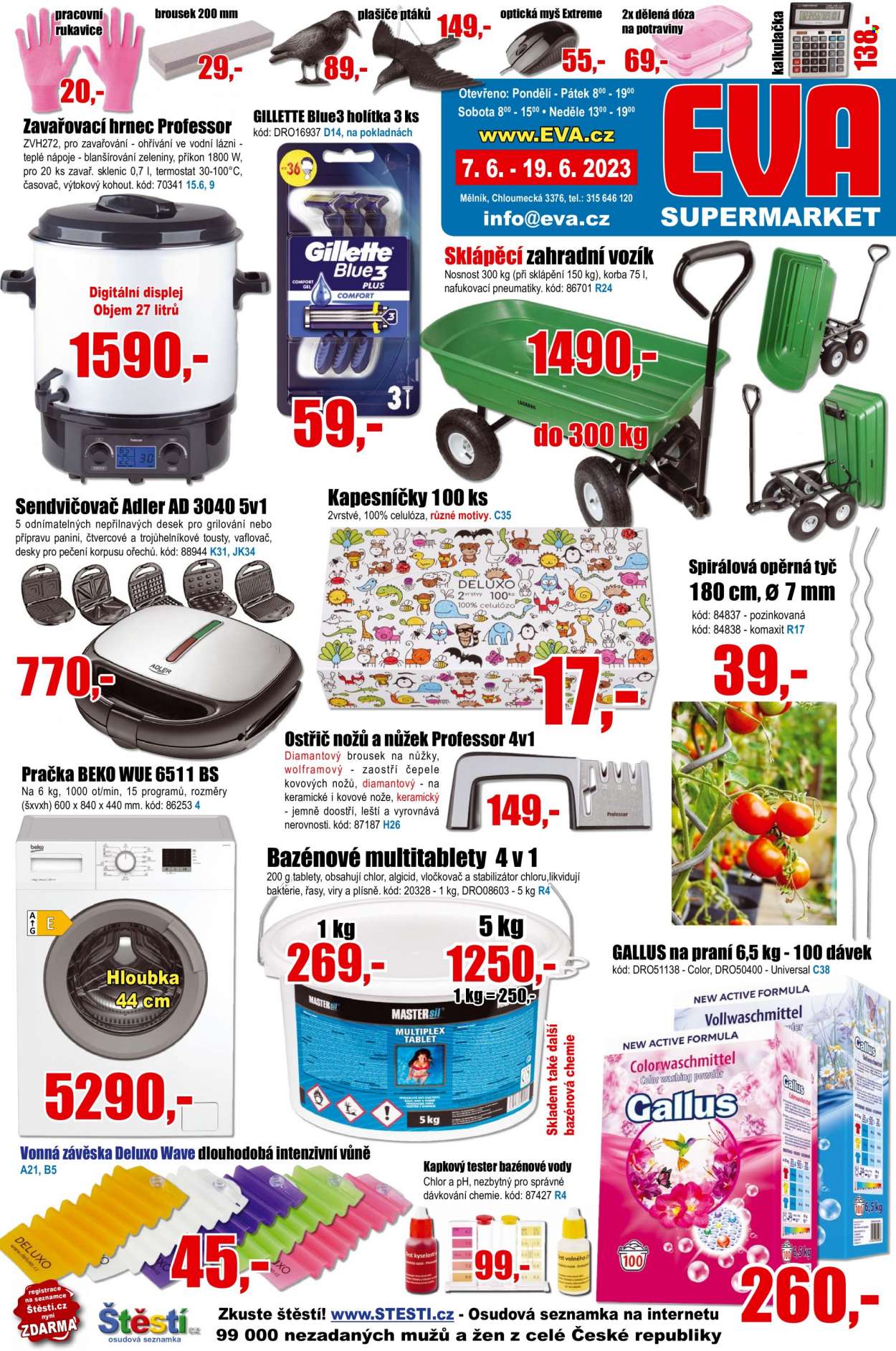 Leták EVA supermarket - 7.6.2023 - 19.6.2023. Strana 1