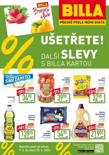 Leták BILLA - 7.6.2023 - 20.6.2023.