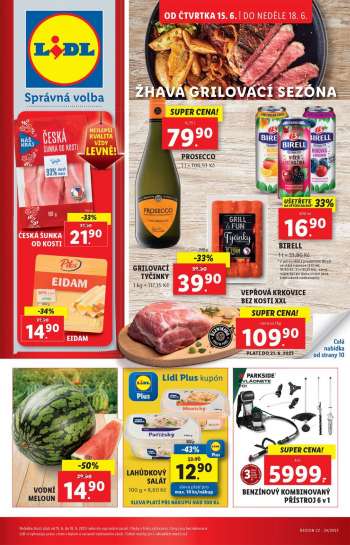Leták Lidl - 15.6.2023 - 18.6.2023.