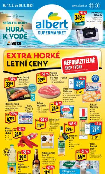 Leták Albert Supermarket - 14.6.2023 - 20.6.2023.