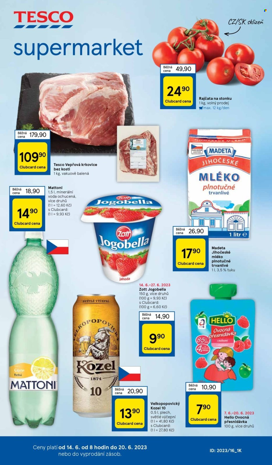 Leták TESCO supermarket - 14.6.2023 - 20.6.2023. Strana 1