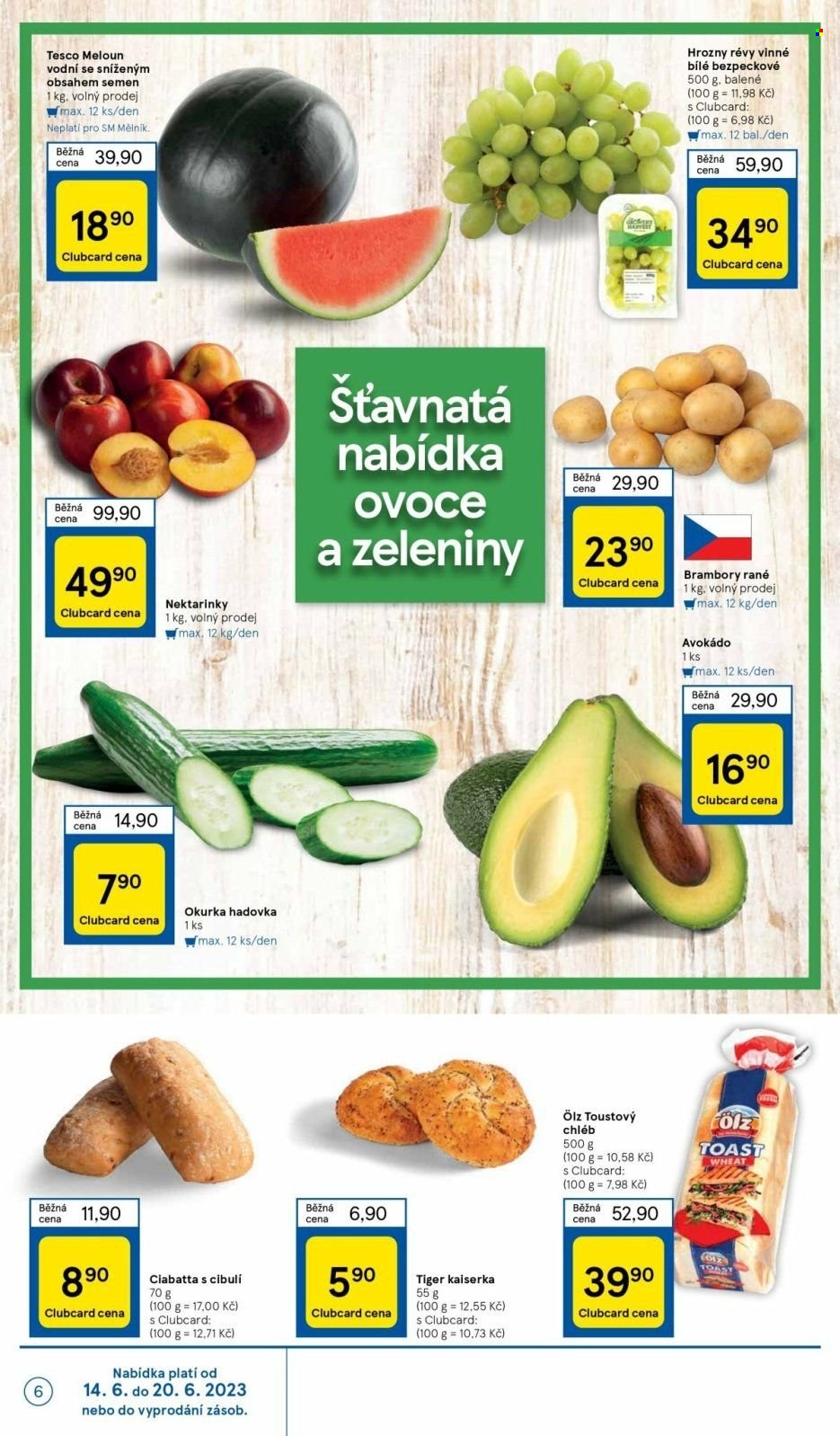 Leták TESCO supermarket - 14.6.2023 - 20.6.2023. Strana 6