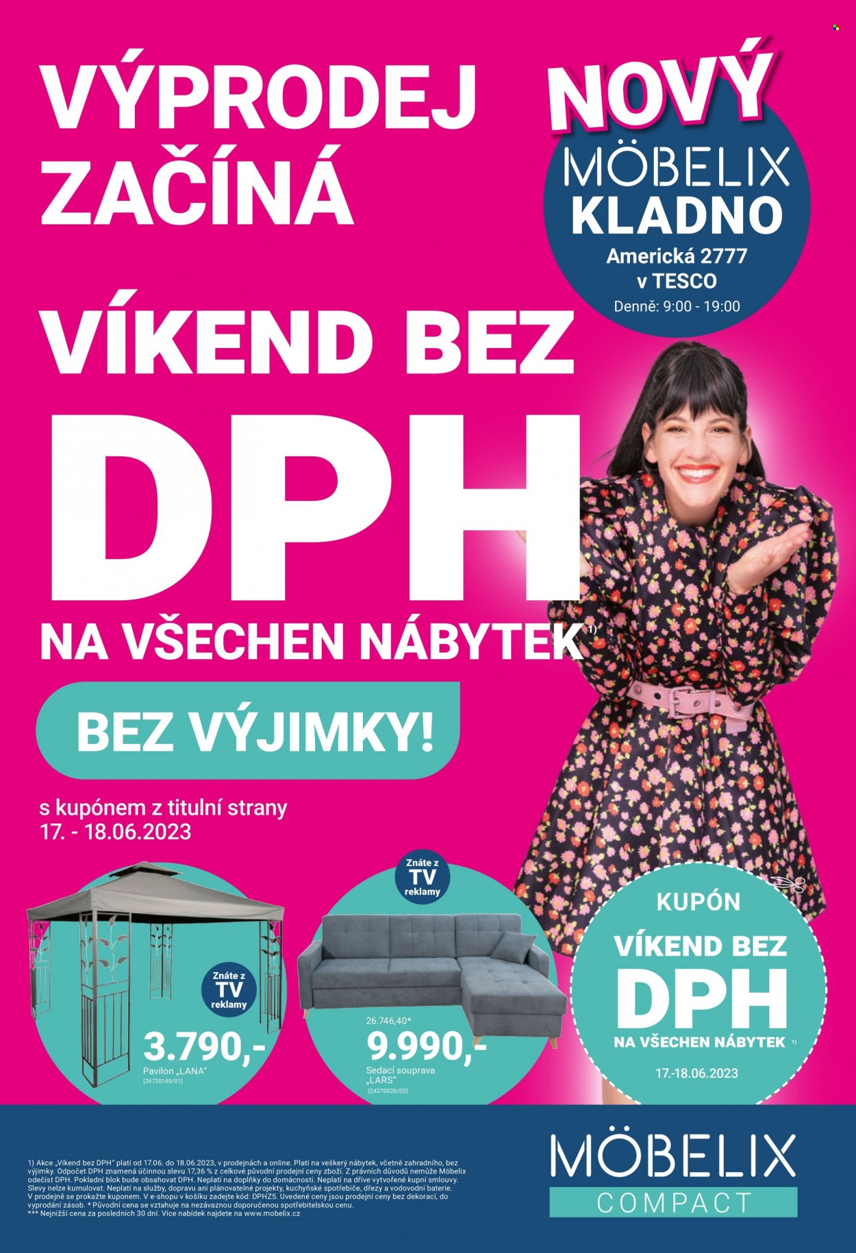 Leták MÖBELIX - 12.6.2023 - 25.6.2023. Strana 1