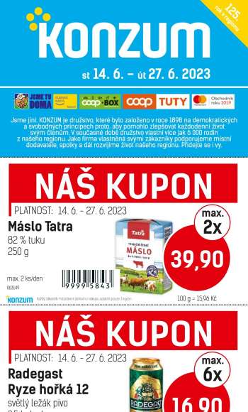 Leták Konzum - 14.6.2023 - 27.6.2023.