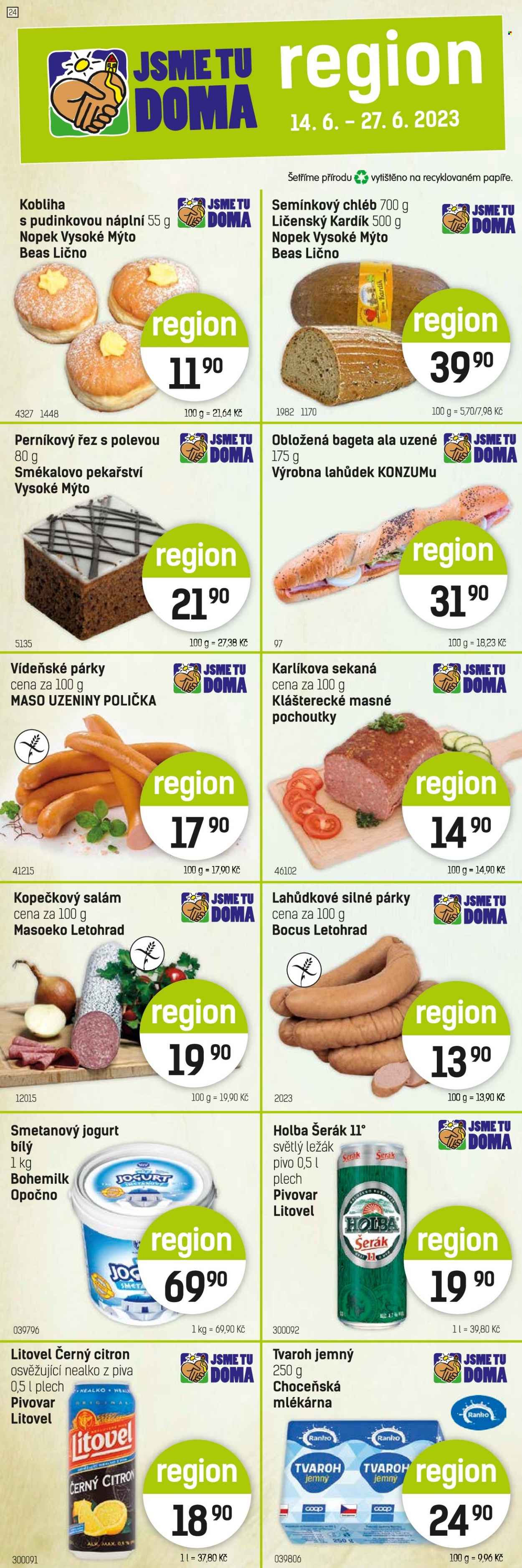 Leták Konzum - 14.6.2023 - 27.6.2023. Strana 2