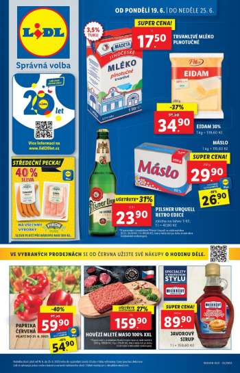 Leták Lidl - 19.6.2023 - 25.6.2023.