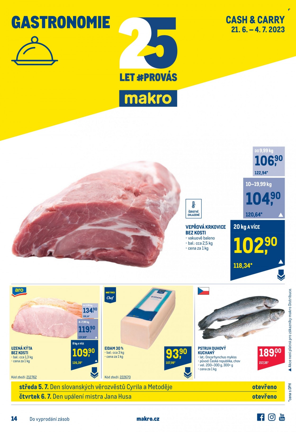 Leták MAKRO - 21.6.2023 - 4.7.2023. Strana 1