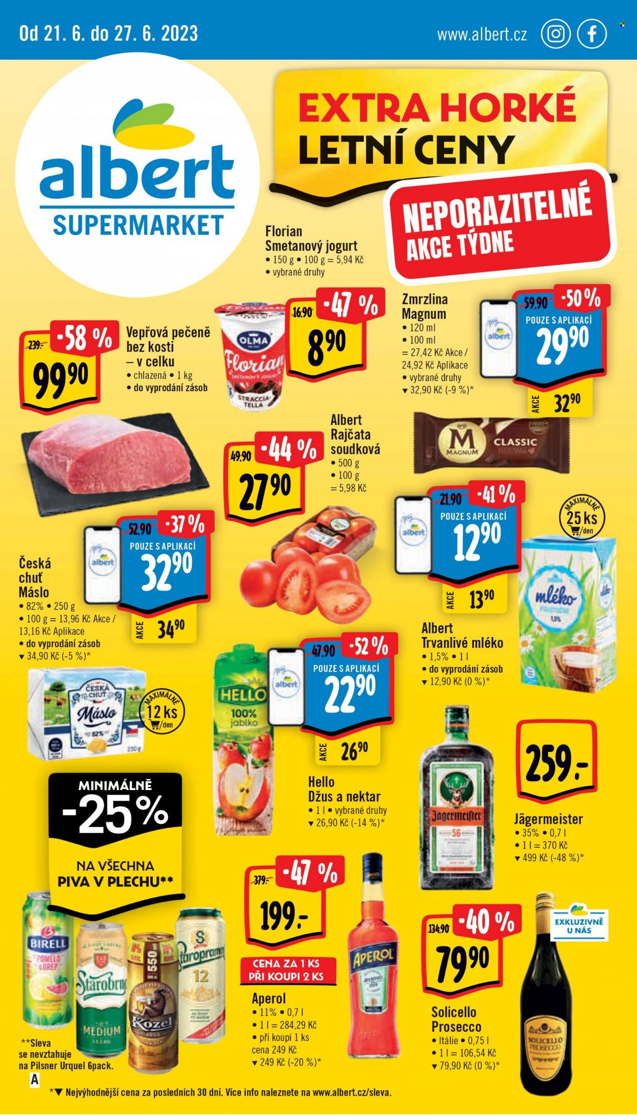 Leták Albert Supermarket - 21.6.2023 - 27.6.2023. Strana 1
