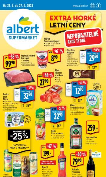 Leták Albert Supermarket - 21.6.2023 - 27.6.2023.