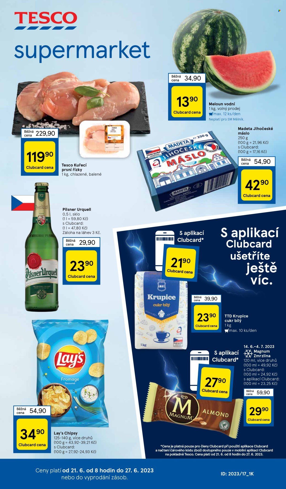 Leták TESCO supermarket - 21.6.2023 - 27.6.2023. Strana 1