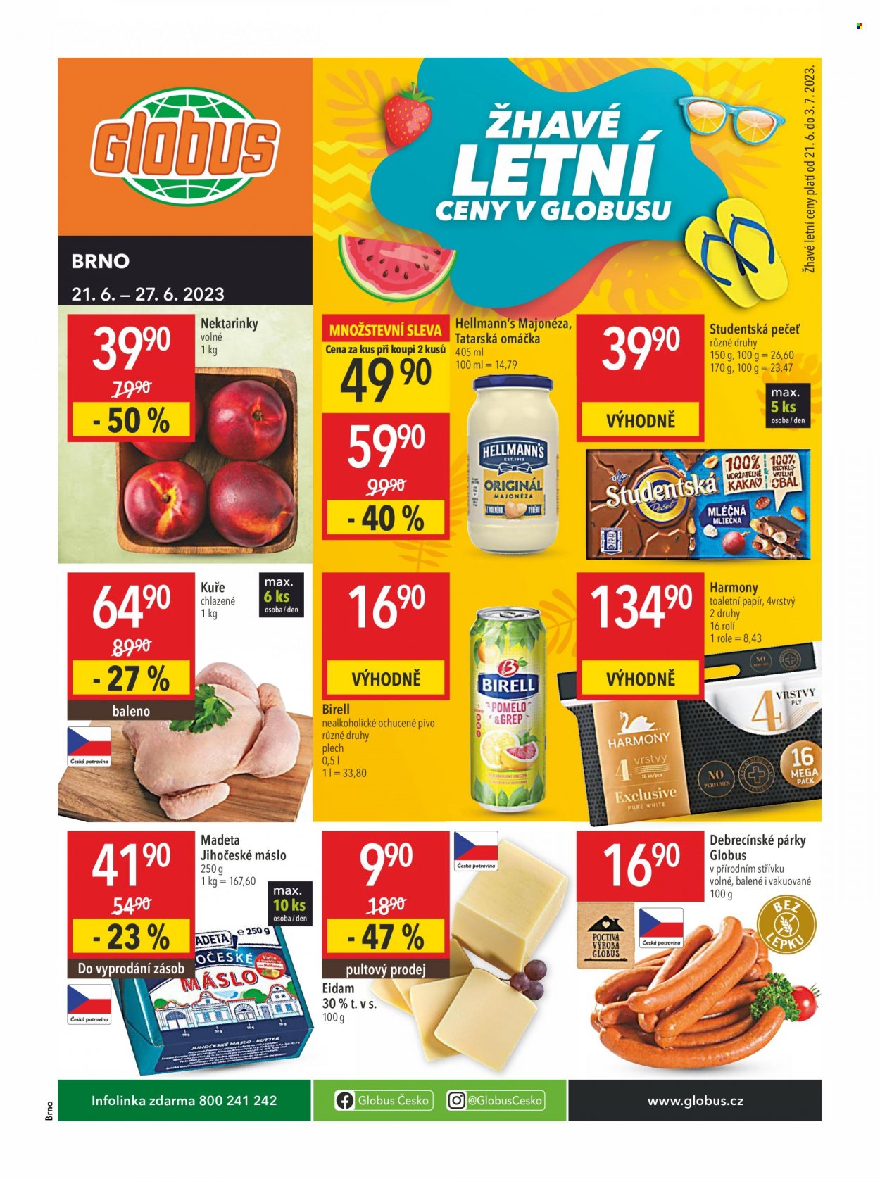 Leták Globus - 21.6.2023 - 27.6.2023. Strana 1