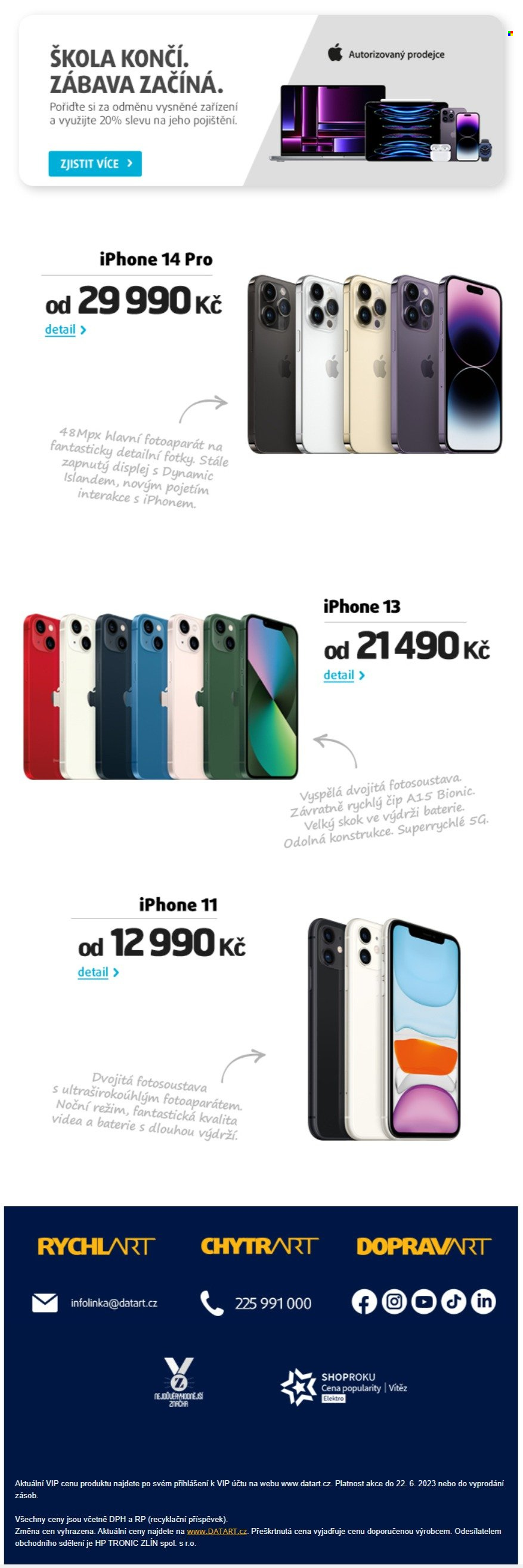 Leták DATART - 19.6.2023 - 22.6.2023. Strana 2
