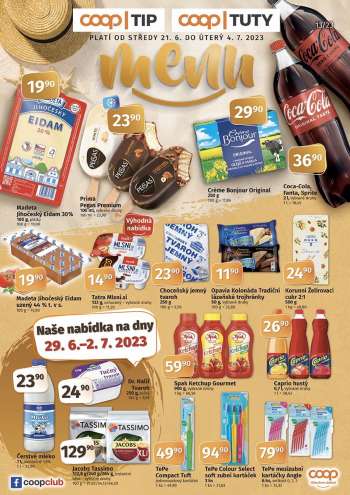 Leták coop TUTY - 21.6.2023 - 4.7.2023.