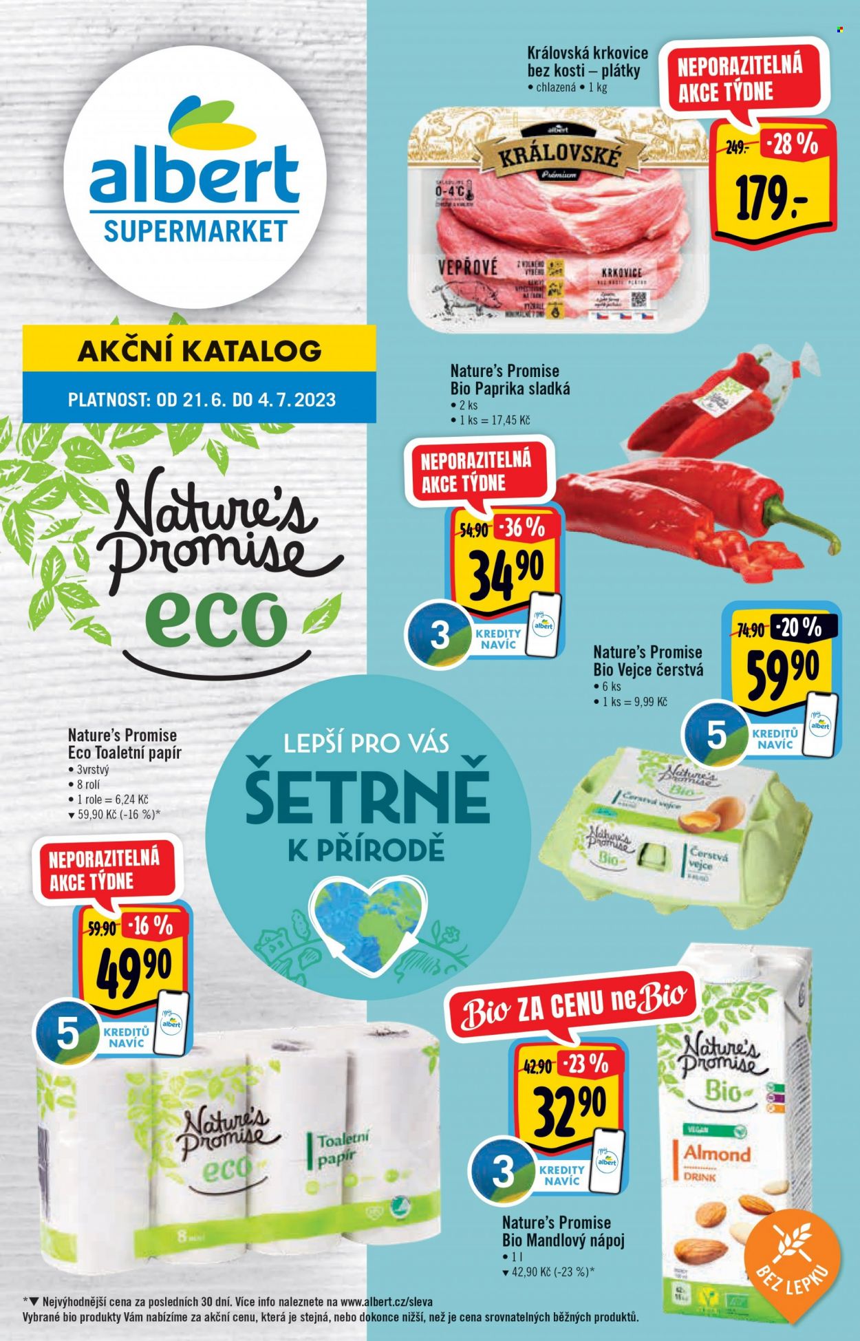 Leták Albert Supermarket - 21.6.2023 - 4.7.2023. Strana 1