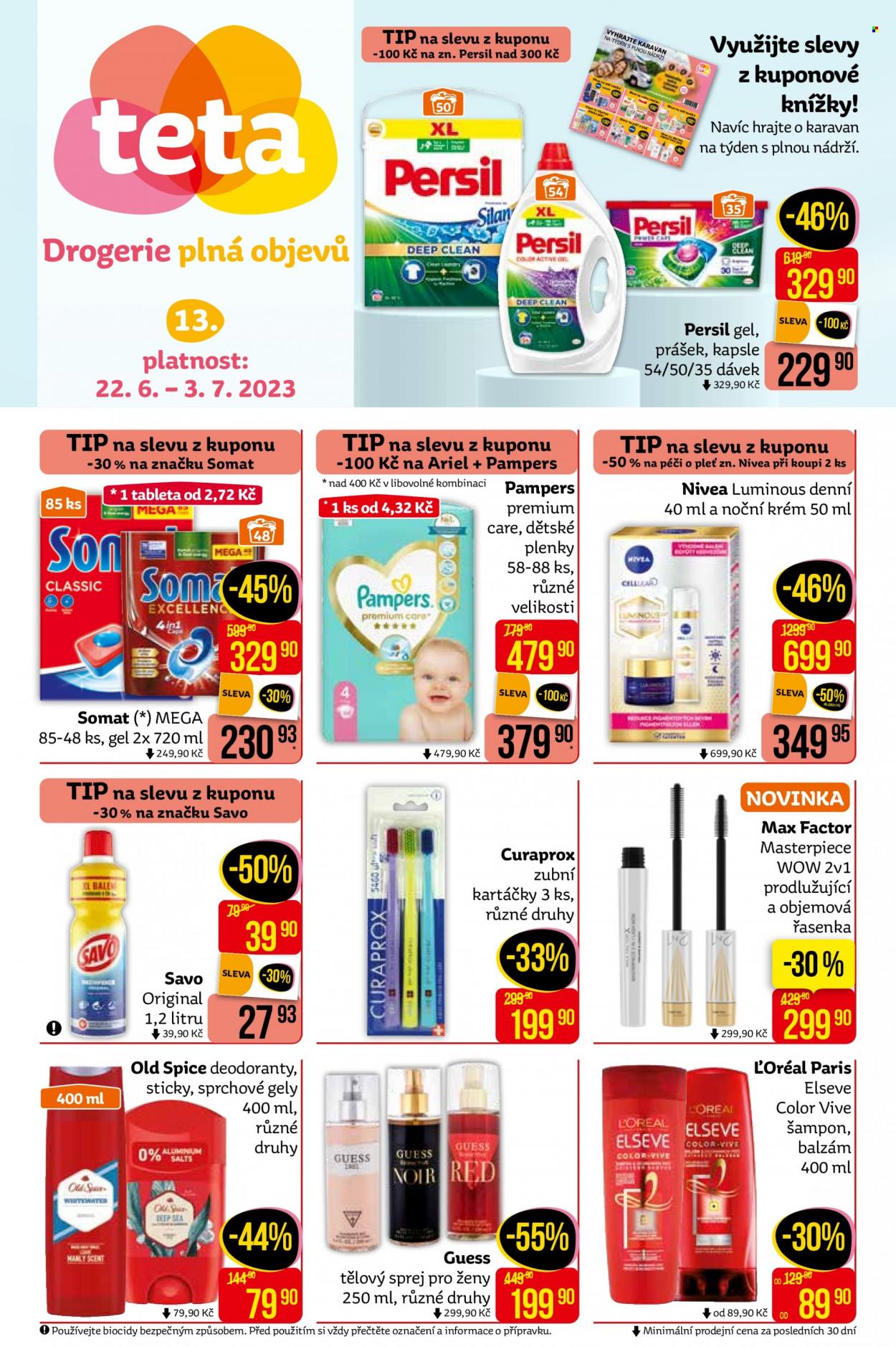 Leták Teta drogerie - 22.6.2023 - 3.7.2023. Strana 1