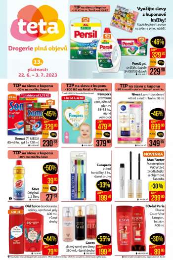 Leták Teta drogerie - 22.6.2023 - 3.7.2023.