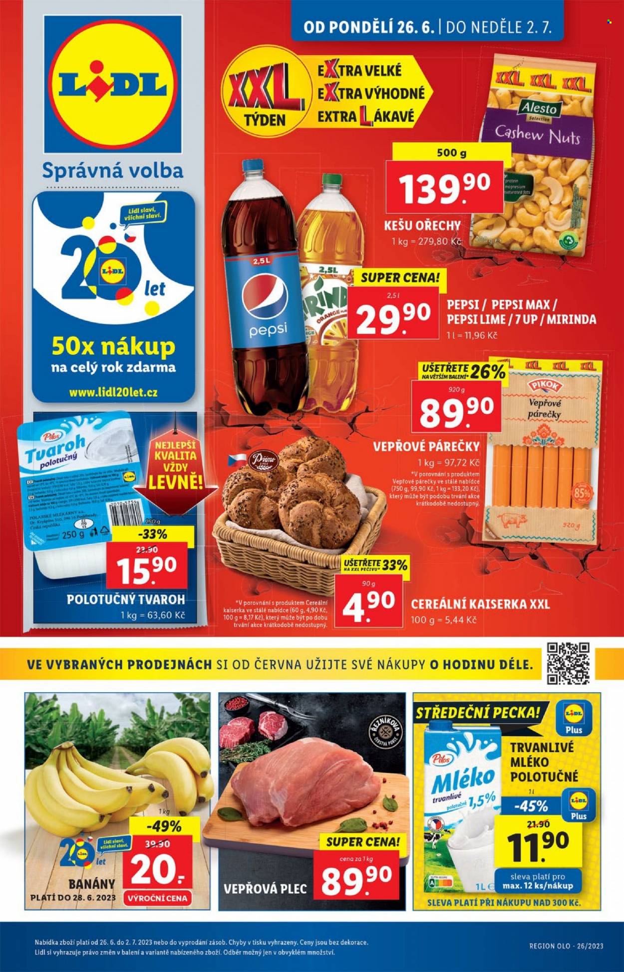 Leták Lidl - 26.6.2023 - 2.7.2023. Strana 1