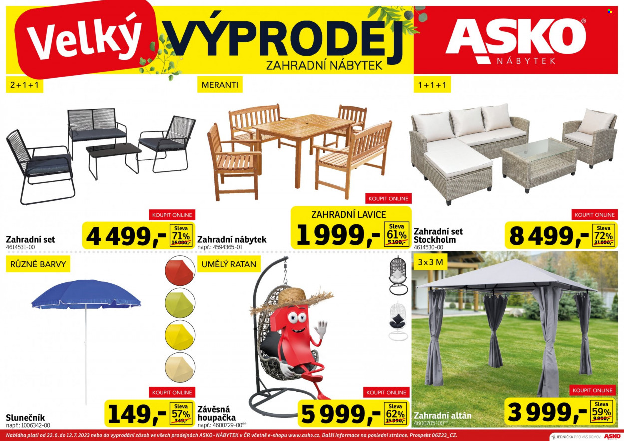 Leták ASKO - 22.6.2023 - 12.7.2023. Strana 1