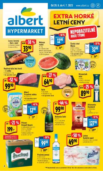 Leták Albert Hypermarket - 28.6.2023 - 4.7.2023.