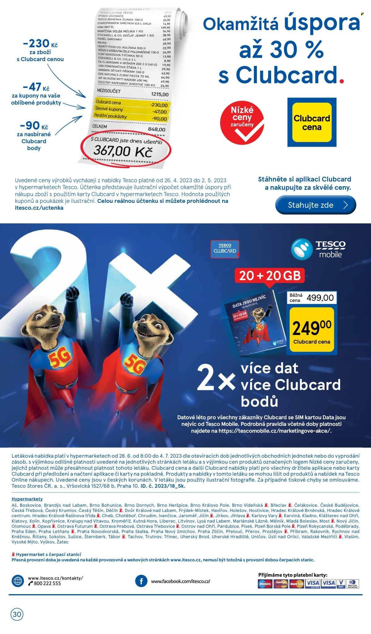 Leták TESCO - 28.6.2023 - 4.7.2023. Strana 30