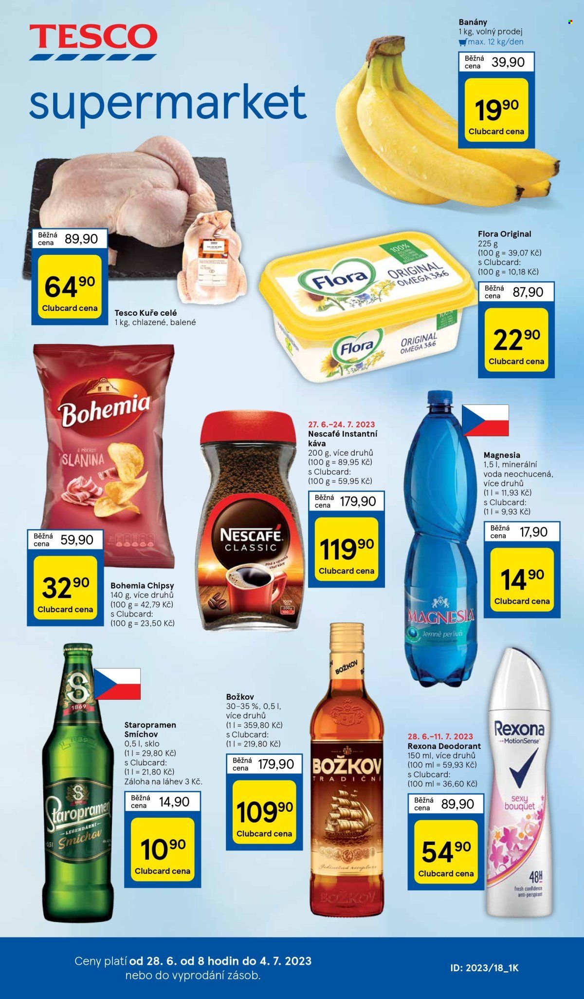 Leták TESCO supermarket - 28.6.2023 - 4.7.2023. Strana 1