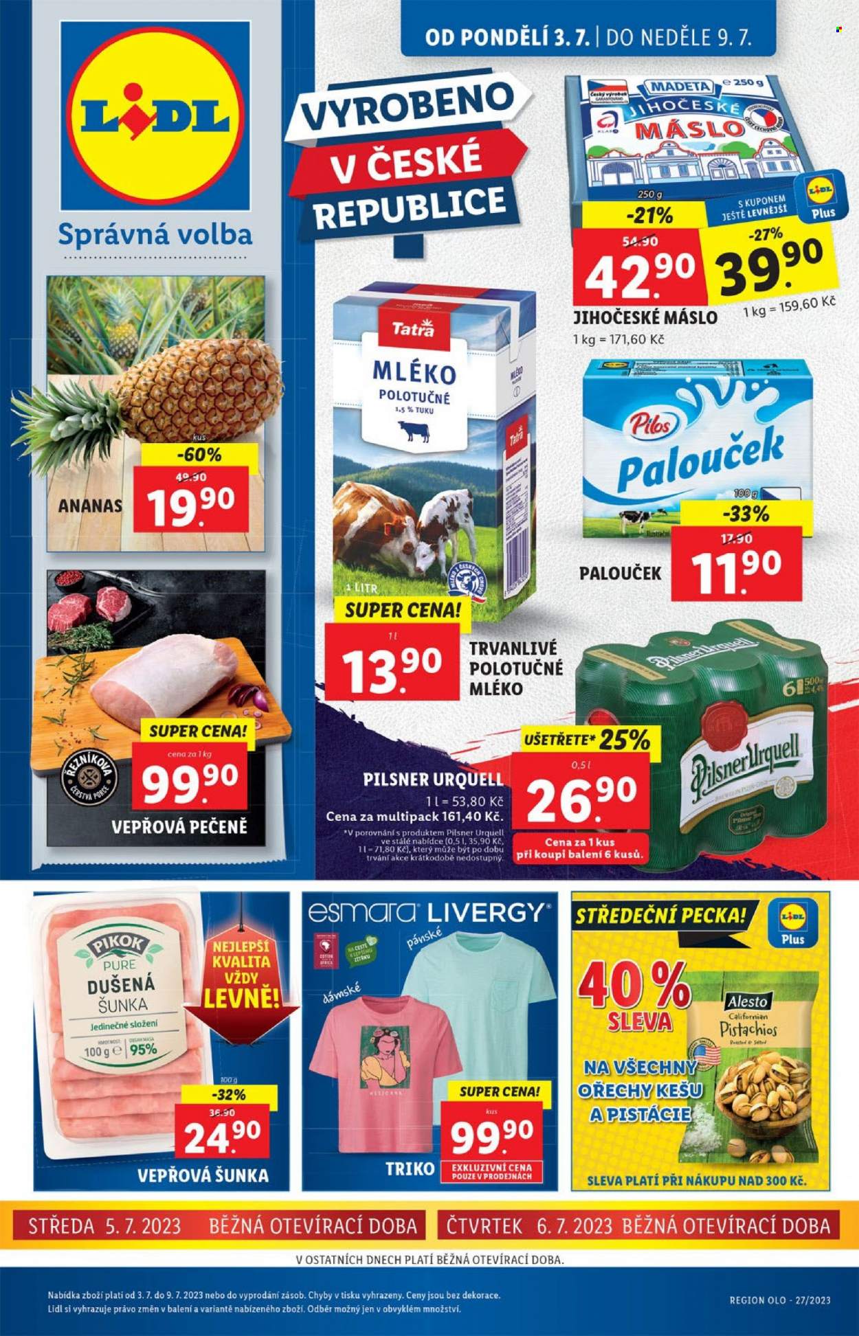 Leták Lidl - 3.7.2023 - 9.7.2023. Strana 1