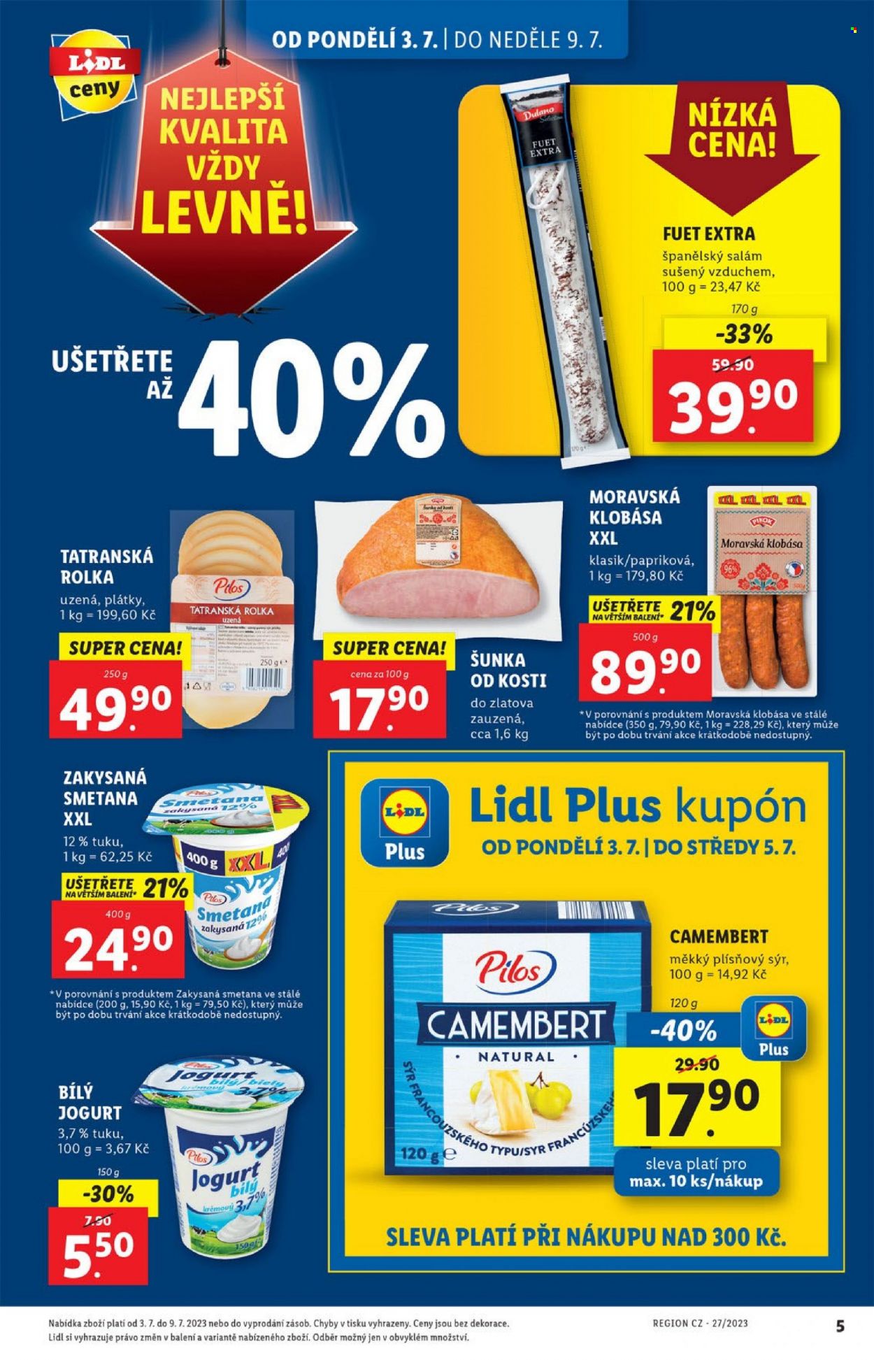 Leták Lidl - 3.7.2023 - 9.7.2023. Strana 5