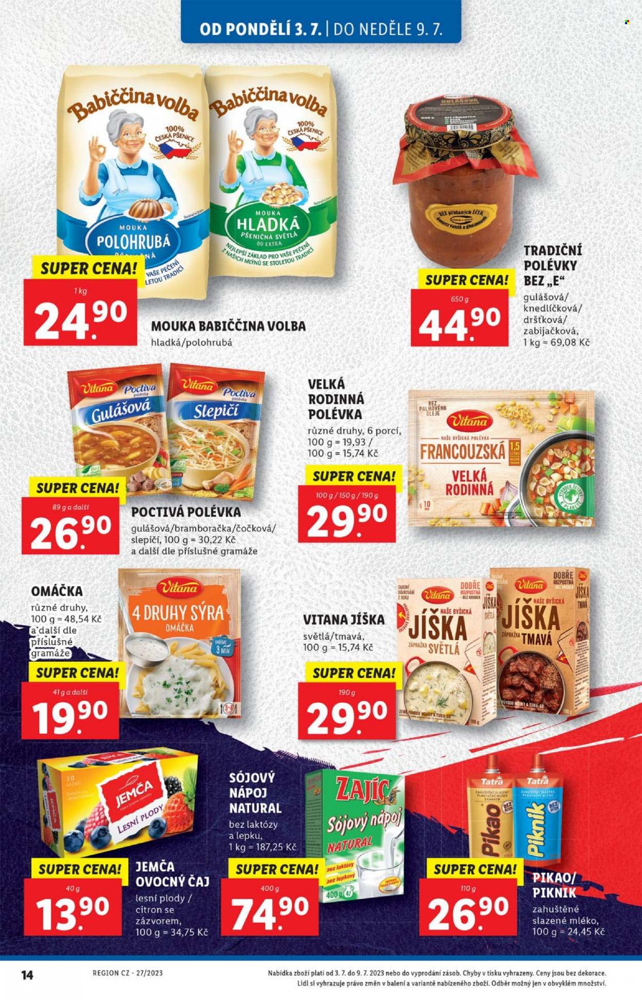 Leták Lidl - 3.7.2023 - 9.7.2023. Strana 14