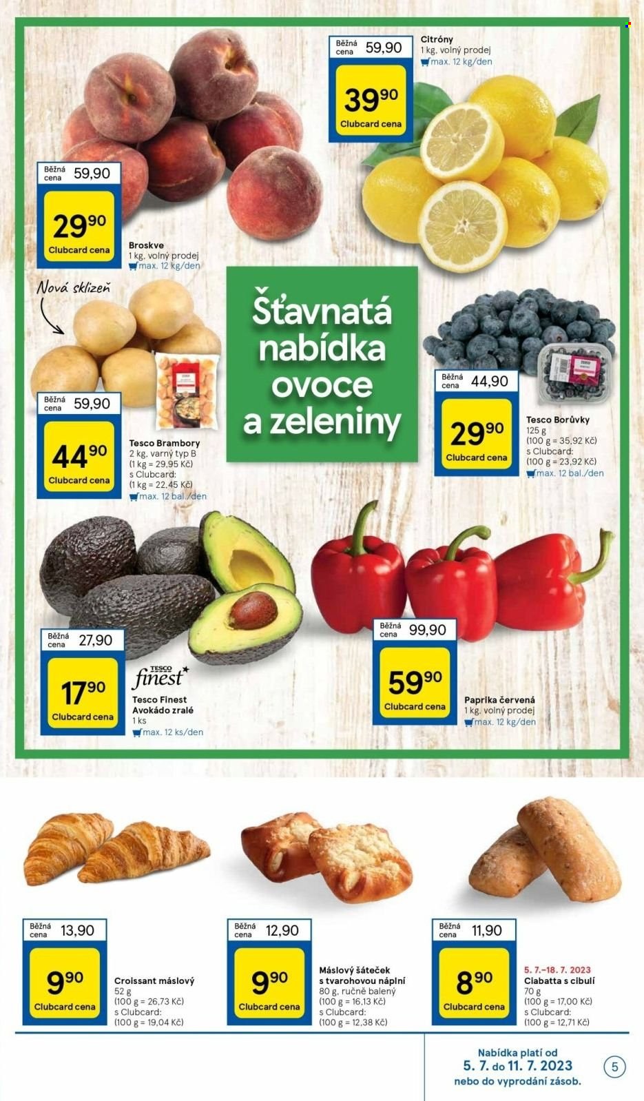 Leták TESCO supermarket - 5.7.2023 - 11.7.2023. Strana 5