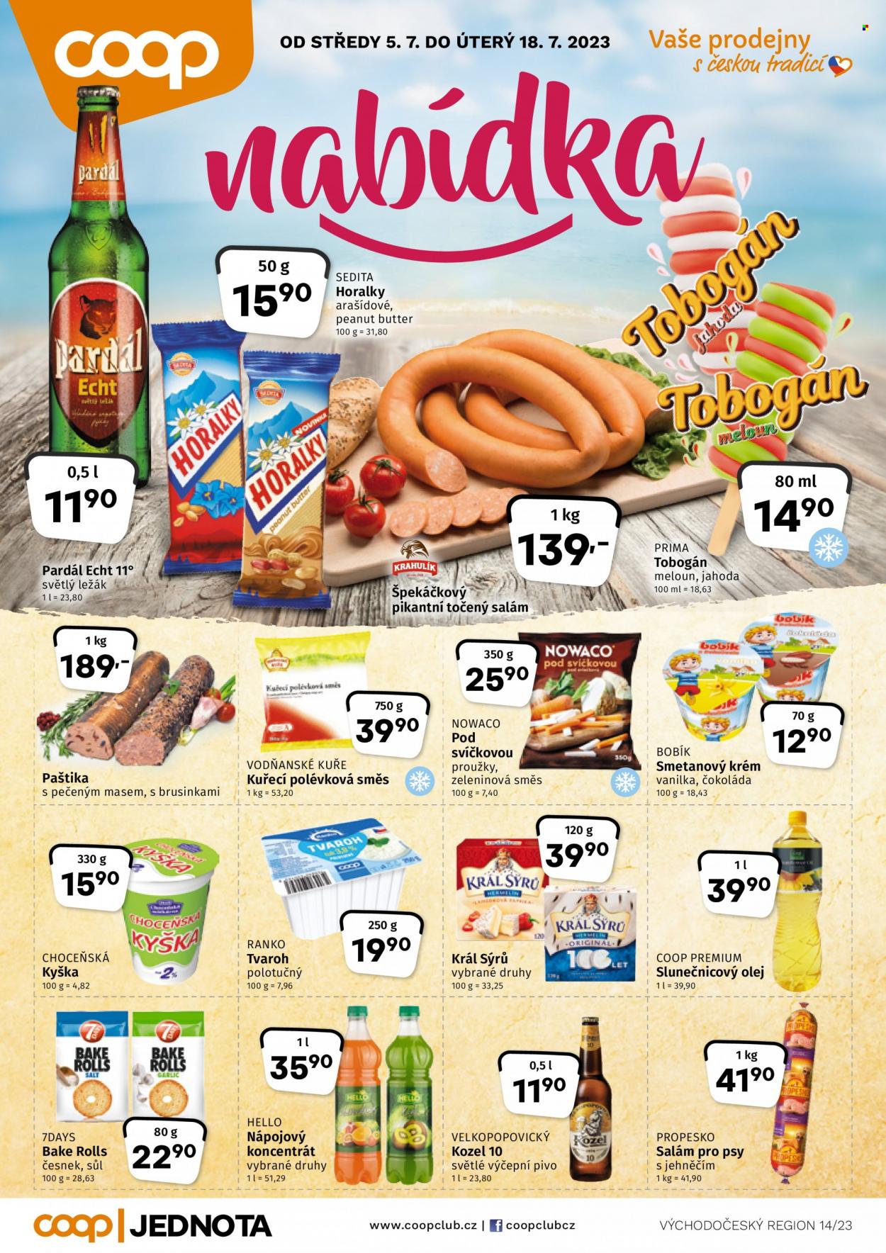 Leták coop JEDNOTA - 5.7.2023 - 18.7.2023. Strana 1