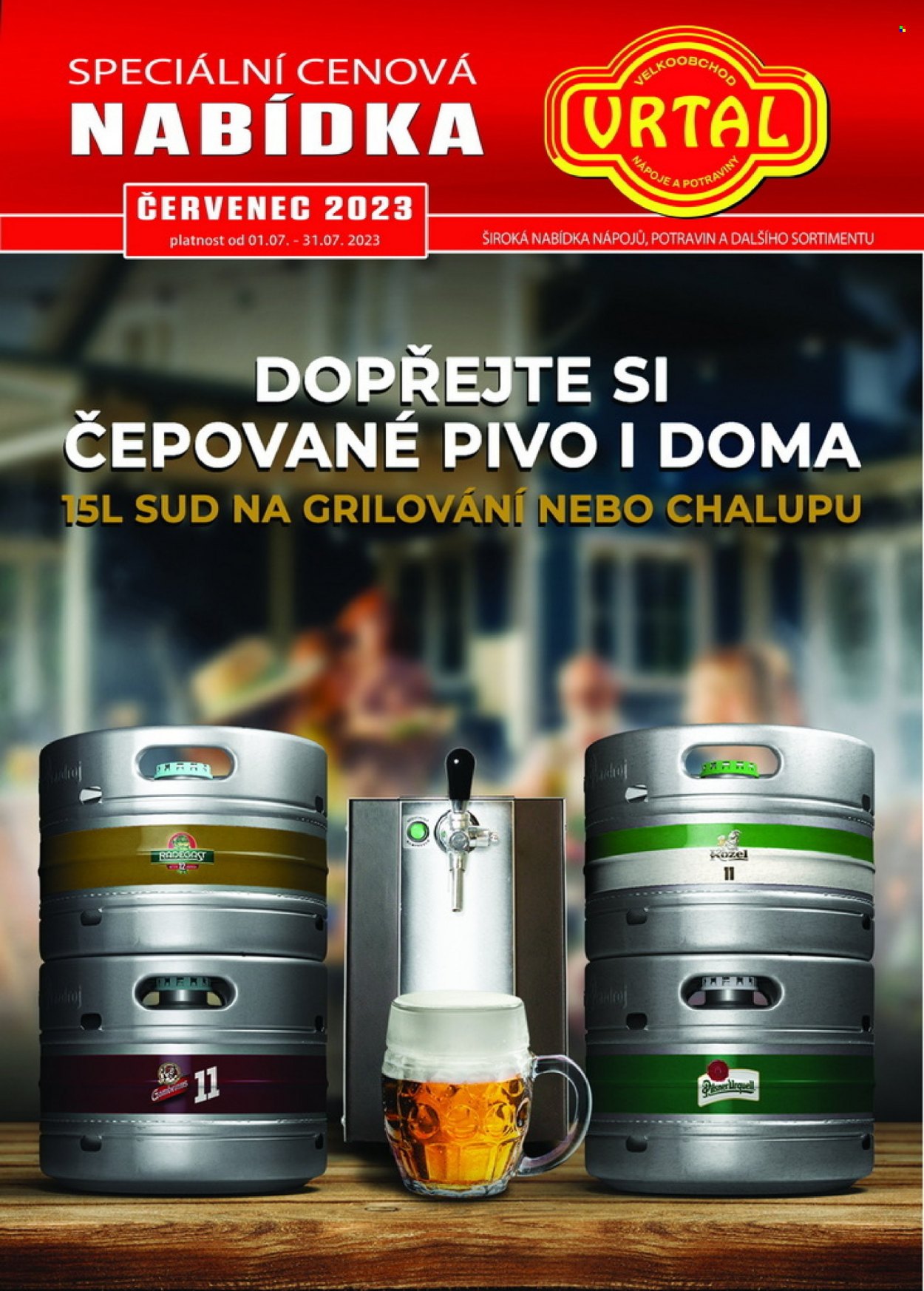 Leták Vrtal - 1.7.2023 - 31.7.2023. Strana 1