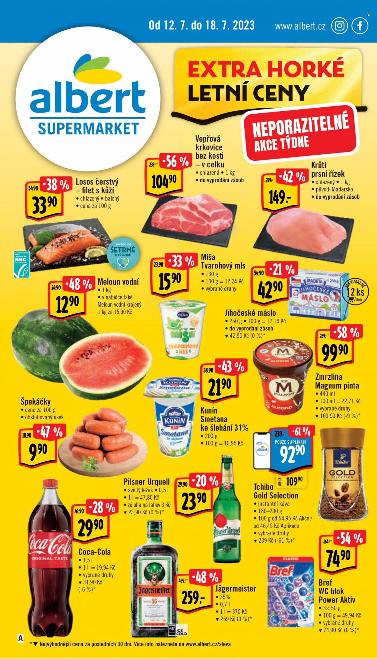 Leták Albert Supermarket - 12.7.2023 - 18.7.2023. Strana 1