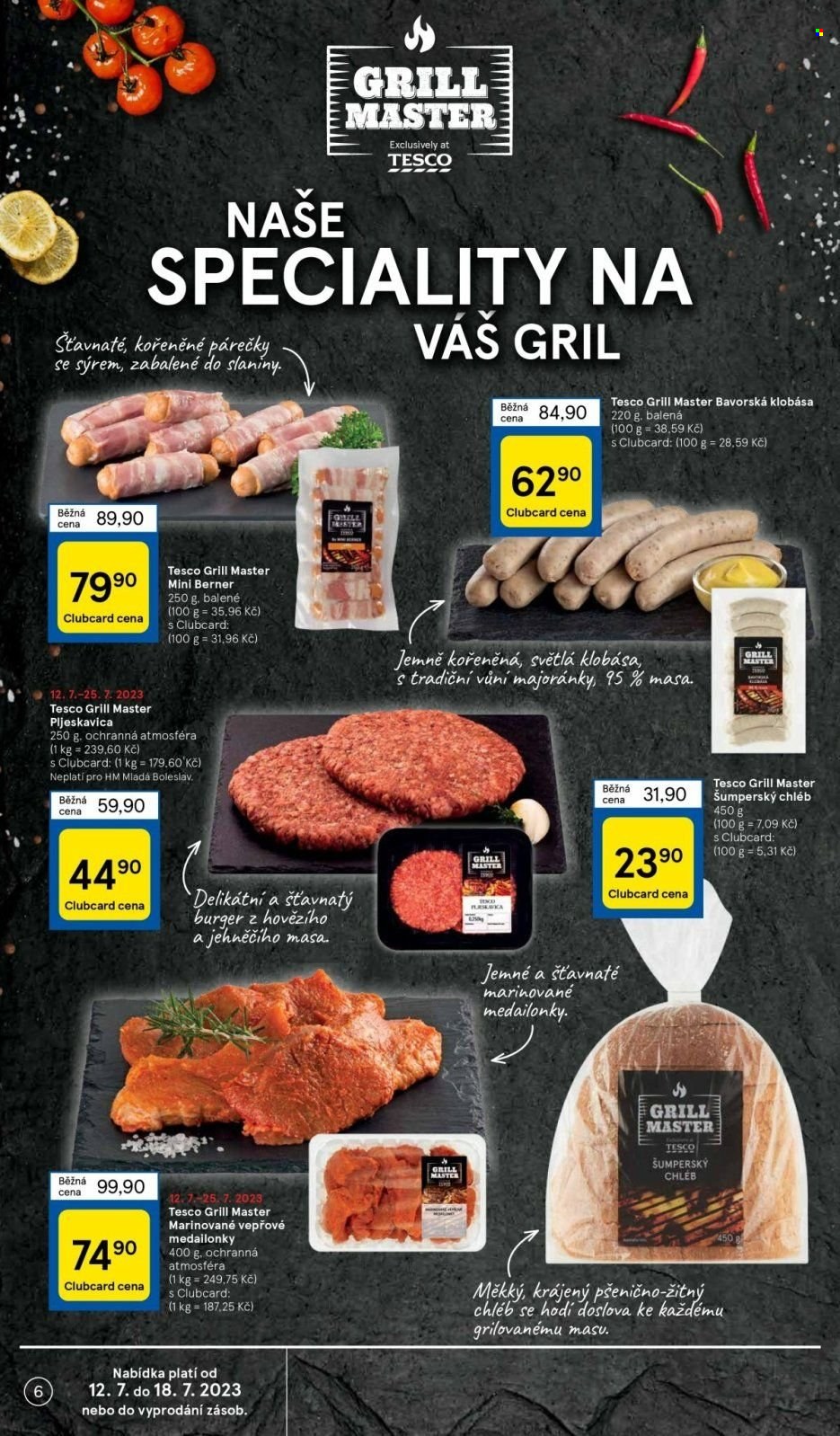 Leták TESCO - 12.7.2023 - 18.7.2023. Strana 6