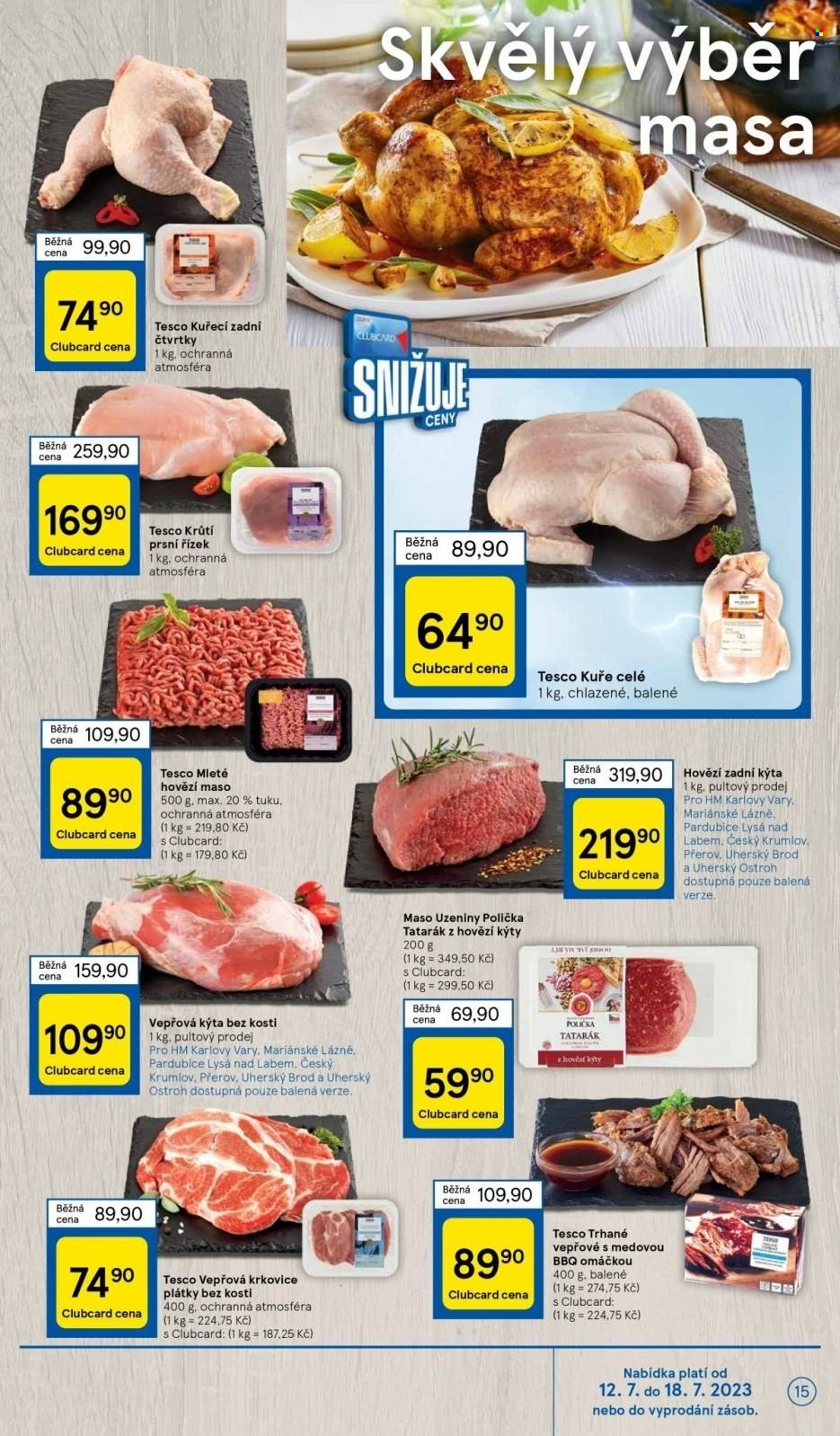 Leták TESCO - 12.7.2023 - 18.7.2023. Strana 15